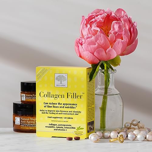 New Nordic Skin Care Collagen Filler 60 Tablets - Reduce The Formation of Wrinkles with Marine Collagen New Nordic Ltd buy supplements canada
