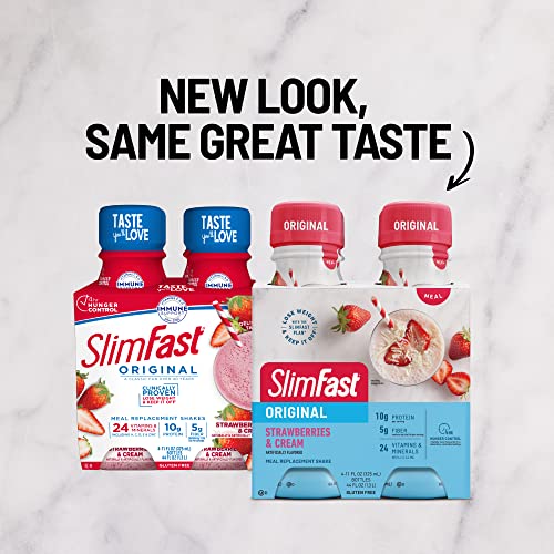 SlimFast Meal Replacement Shake, Original Strawberries & Cream, 10g of Ready to Drink Protein SlimFast buy supplements canada