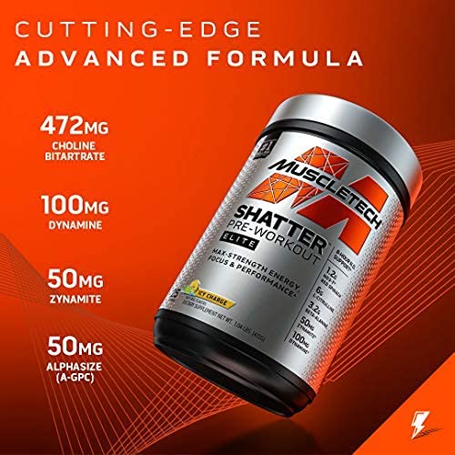 Pre Workout for Men & Women | MuscleTech Shatter Elite Pre-Workout | Preworkout MuscleTech buy supplements canada