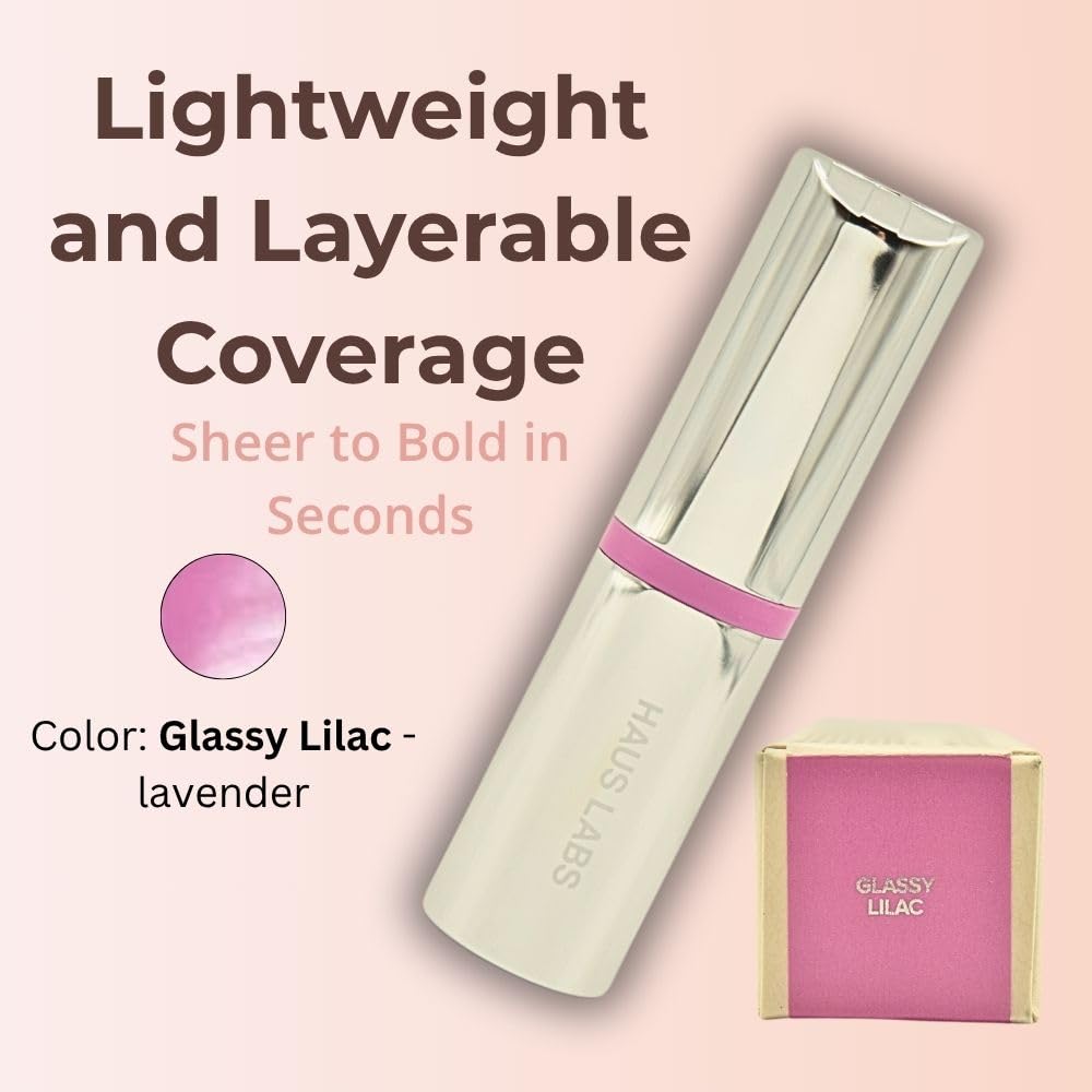 Haus Labs Color Fuse Longwear Hydrating Glassy Lip + Cheek Blush Balm Stick - Glassy Lilac Haus Laboratories buy supplements canada