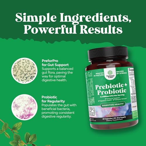 Prebiotics and Probiotics Gut Health Supplement - Super Potent Digestive Health Acidophil Natures Craft buy supplements canada