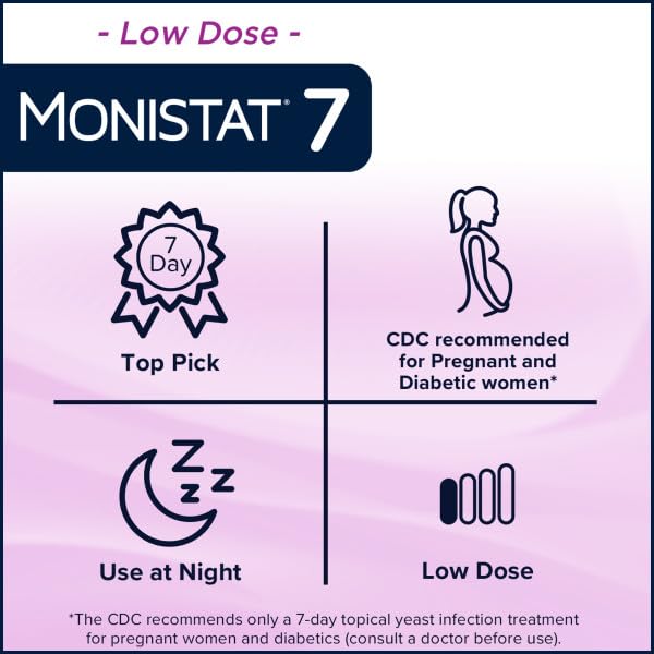 Monistat 7 Vaginal Cream with Tube Plus 7 Disposable Applicators, Anti-Fungal, For Most Vaginal Yeast Monistat buy supplements canada