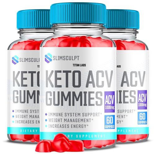 (3 Pack) Slimsculpt Keto ACV Gummies, Slim Sculpt Keto ACV Gummies Advanced Weight Loss 1000MG Titan Labs buy supplements canada