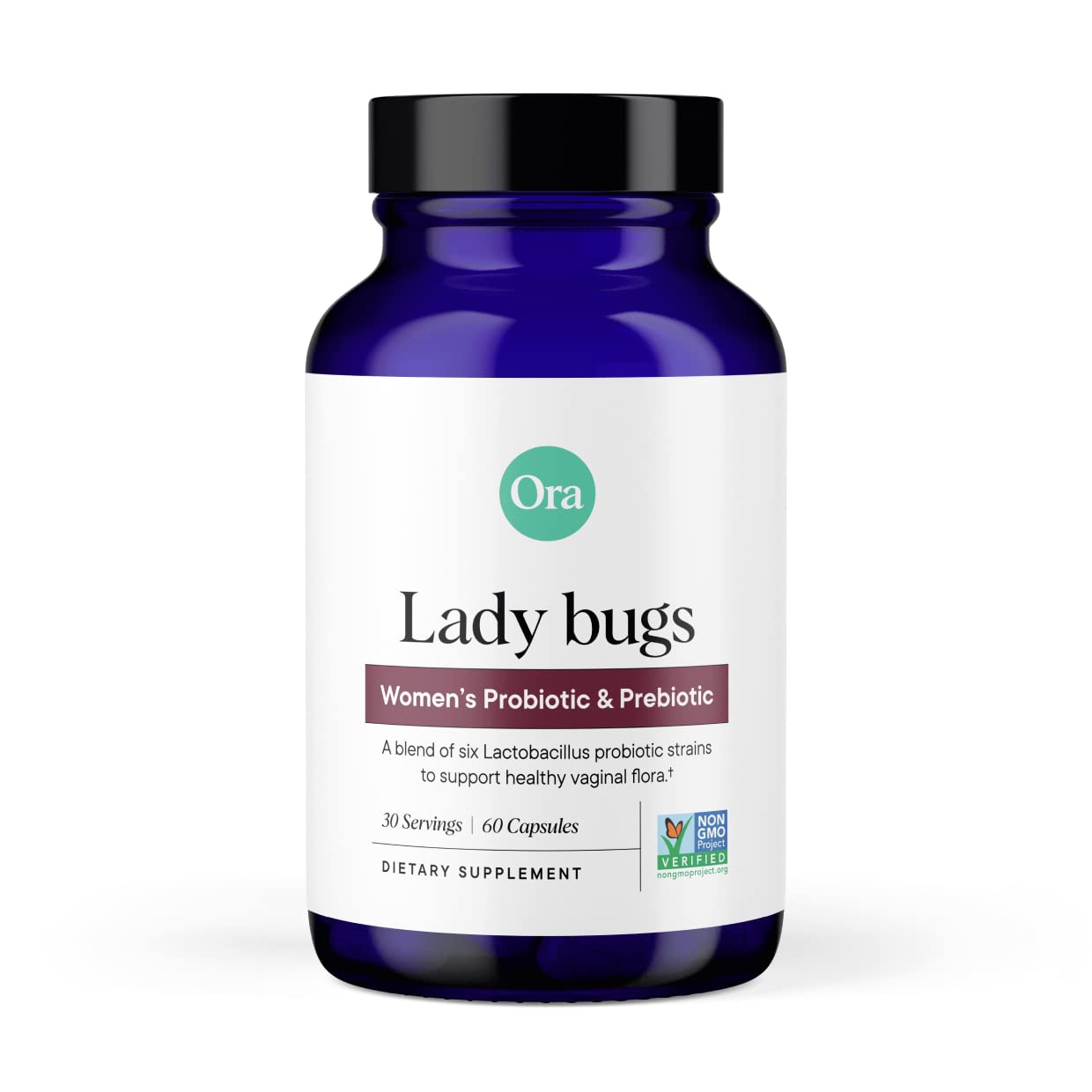 Ora Organic Prebiotics and Probiotics for Women - Lactobacillus for Vaginal and Urinary Tract Health, Contains 16 Billion CFU, 6 Strains - 1 Month Supply, 60 Vegan Probiotic Capsules Ora Organic buy supplements canada