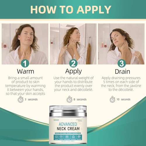 Neck Cream for Tightening Firming: Instant Face Lift Cream - Wrinkle Cream for Women RONKIE buy supplements canada
