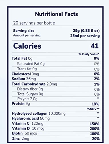 Reverse Life Marine Collagen Liquid Supplement Drink - High-Strength 10,000mg Hydrolysed Peptide Infused Reverse Life buy supplements canada