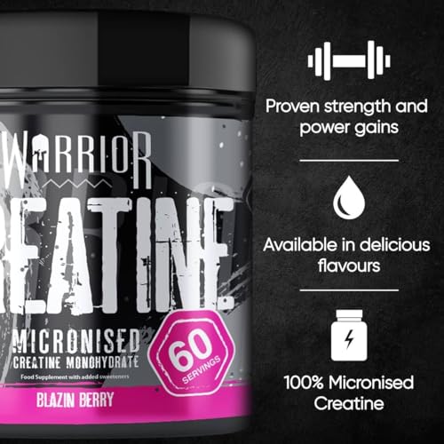 Warrior Creatine Monohydrate Powder – 300g – Micronised for Easy Mixing and Consumpti Warrior buy supplements canada