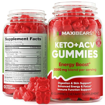 Keto Gummies - Delicious Low-Carb Snack to Boost Ketosis, Metabolism & Energy MAXIBEARS buy supplements canada