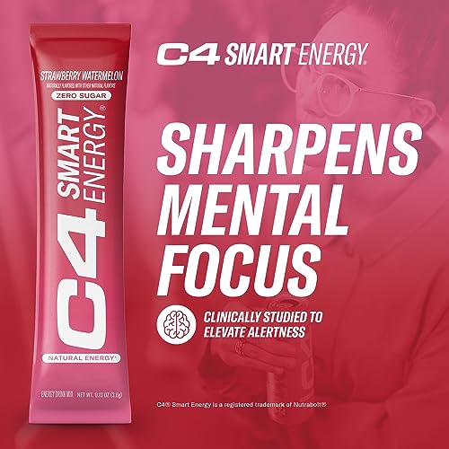 C4 Smart Energy Powder Stick Packs - Sugar Free Performance Fuel & Nootropic Brain Cellucor buy supplements canada