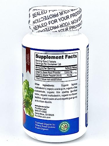 YUMMYVITE Organic Beet Root Powder Tablets - 1350mg with Black Pepper for Faster YUMMYVITE buy supplements canada