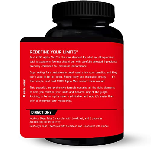 FORCE FACTOR Test X180 Alpha Max, 2-Pack, Total Testosterone and Nitric Oxide Booster Force Factor buy supplements canada
