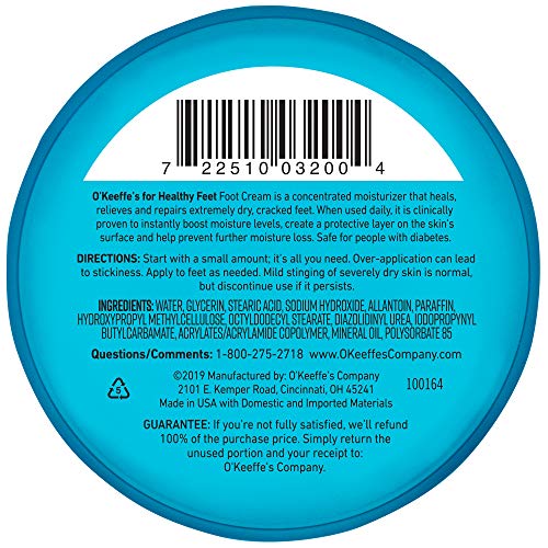 O'Keeffe's for Healthy Feet Foot Cream, Guaranteed Relief for Extremely Dry, Cracked Feet O'Keeffe's buy supplements canada