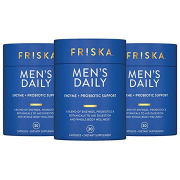 FRISKA Men’s Daily Digestive Enzyme and Probiotics Supplement, Natural Support FR!SKA buy supplements canada