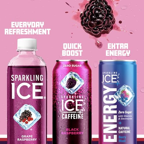 Sparkling Ice, Grape Raspberry Sparkling Water, Zero Sugar Flavored Water, with Vitamins Sparkling ICE buy supplements canada