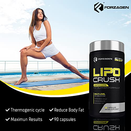 Forzagen Lipocrush Thermogenic Fat Burner for Men and Women, 90 Belly Fat Burner Forzagen buy supplements canada