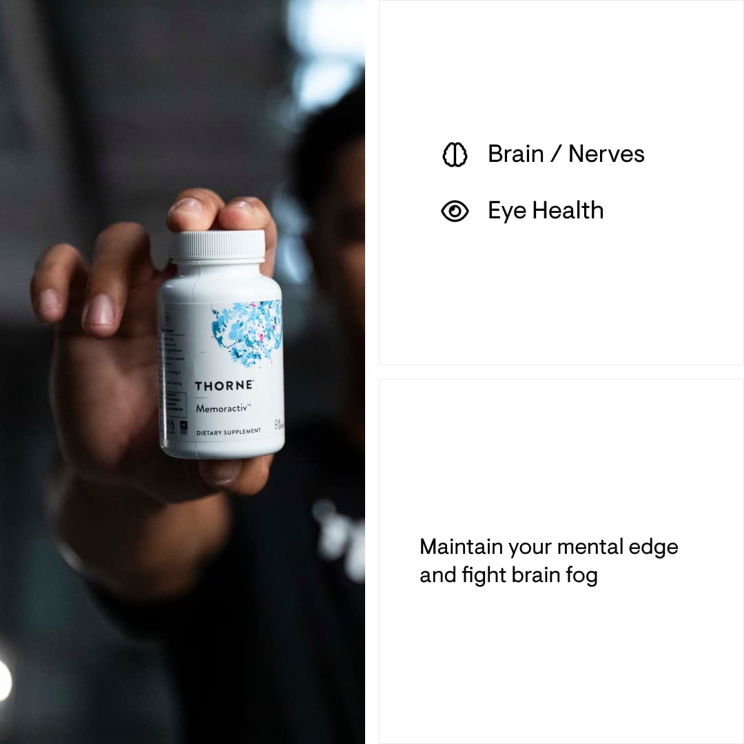 Thorne Memoractiv - Nootropic Brain Supplement for Focus, Creativity, and Concentration Thorne buy supplements canada