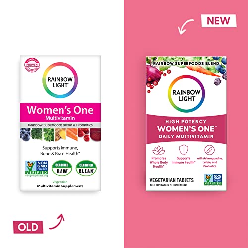 Rainbow Light Multivitamin for Women, Vitamin C, D & Zinc, Probiotics, Women’s One Rainbow Light buy supplements canada