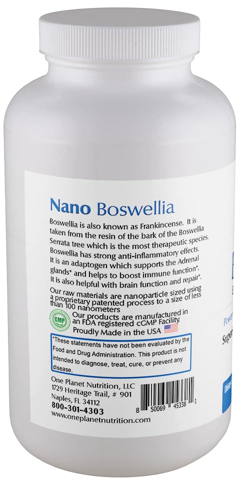 One Planet Nutrition Nano Brain 500 mg Capsules (120 Count) - Synergistic Blend of Bacopa, Curcumin, Boswellia & Ginkgo - Enhances Mental Clarity & Memory - Non-GMO, Vegan, Gluten Free One Planet Nutrition buy supplements canada