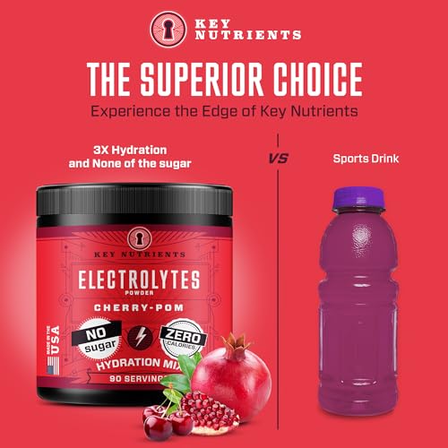 KEY NUTRIENTS Multivitamin Electrolytes Powder No Sugar - Sweet Cherry Pom Electroly KEY NUTRIENTS buy supplements canada