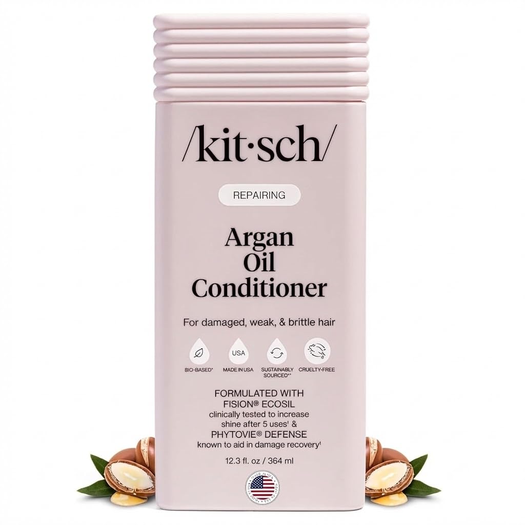 Kitsch Repairing Argan Oil Liquid Conditioner for Women & Men – Argan Oil for Hair, For Shine, Smoothness & Damage Recovery, Hair Repair – Clean, Color-Safe Hair Care - 12.3 oz Kitsch buy supplements canada