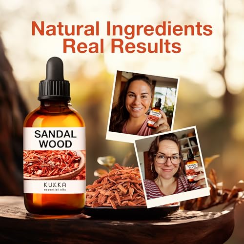 Kukka Sandalwood Essential Oils for Diffuser - 100% Natural Sandalwood Oil - Sandalwood Essential Oil KUKKA essential oils buy supplements canada