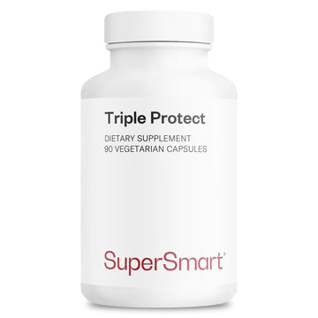 Supersmart - Triple Protect Supplement - Combines the Most Widely-Studied Natural Compounds - May Support Healthy Heart | Non-GMO & Gluten Free - 90 Vegetarian Capsules Supersmart buy supplements canada