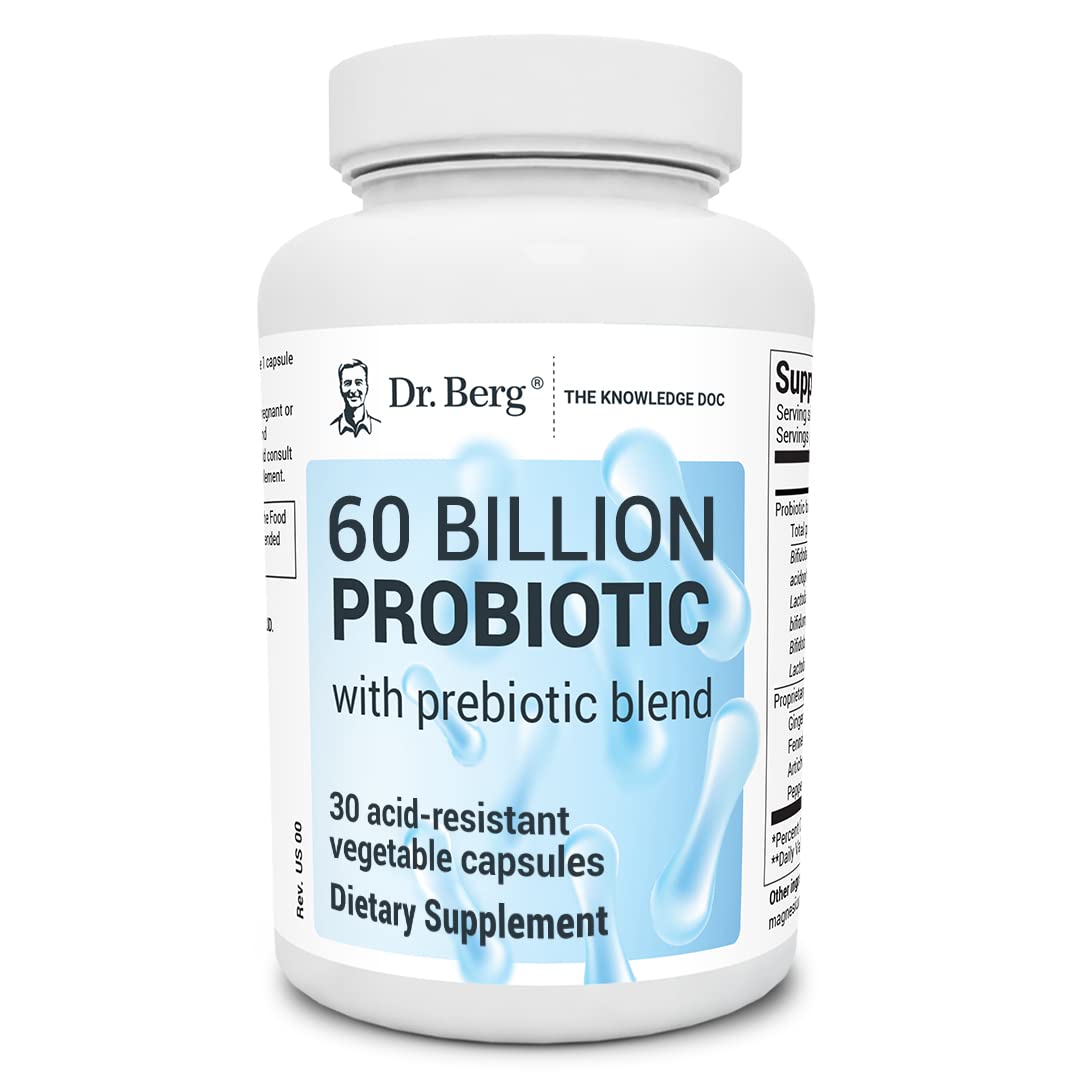 Dr. Berg 60 Billion Probiotic Supplement - Probiotics for Men & Women - Pre and Probiotics Dr. Berg Nutritionals buy supplements canada