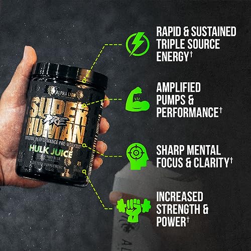 ALPHA LION Superhuman Pre Workout Powder & Post Workout Recovery Bundle, Sustained ALPHA LION buy supplements canada