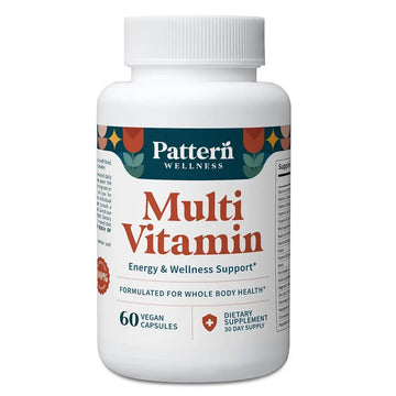 Pattern Wellness Multivitamin for Men & Women – Vitamin A, B, C, D, E – Supports Energy & Wellness – Whole Body Health Pattern Wellness buy supplements canada