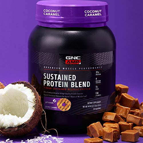 GNC AMP Sustained Protein Blend | Targeted Muscle Building and Exercise Formula GNC buy supplements canada