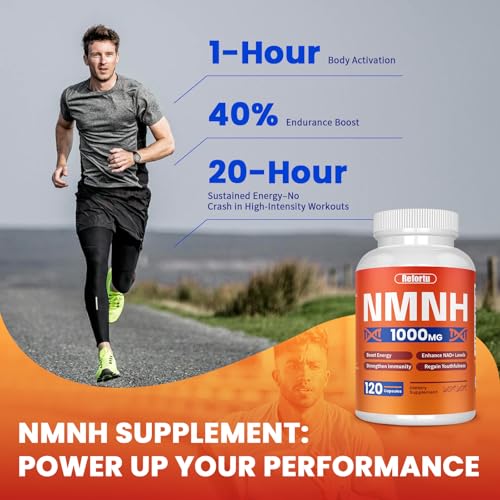 NMNH Supplement(Dihydronicotinamide Mononucleotide),Nicotinamide Mononucleotide for NAD+ Booster,1000mg per Serving,Supports Energy & Overall Health,120 Capsules Refortu buy supplements canada