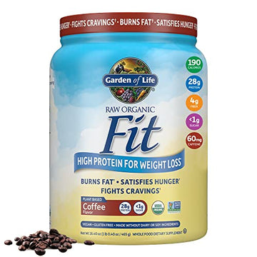 Garden of Life Raw Organic Fit Vegan Protein Powder Coffee, 28g Plant Based Protein Garden of Life buy supplements canada