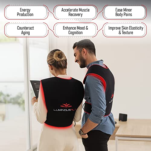 LuminousRLT Red Light Therapy Pad, Adjustable Infrared Light Therapy Back Wrap LUMINOUSRLT buy supplements canada