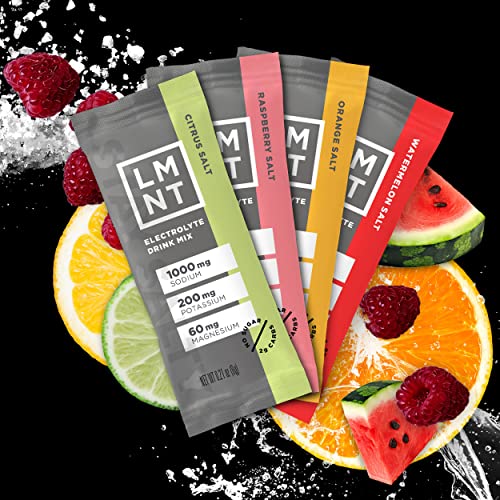 LMNT Zero-Sugar Electrolytes - Variety Salt - Hydration Powder Packets | No Dodgy Ingred Drink LMNT buy supplements canada