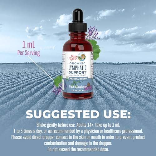 Lymphatic Support Drops | USDA Organic Lymphatic Cleanse Immune Support Supplement MaryRuth Organics buy supplements canada