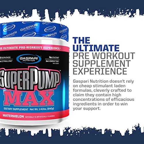 Gaspari Nutrition SuperPump MAX, The Ultimate Pre Workout Powder, Sustained Energy Gaspari Nutrition buy supplements canada