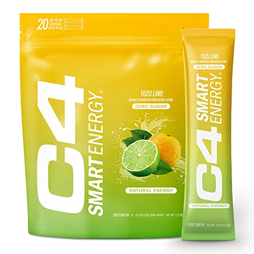 C4 Smart Energy Powder Stick Packs - Sugar Free Performance Fuel & Nootropic Brain Cellucor buy supplements canada