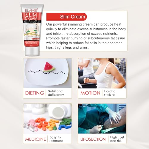 Hot Cream 2 Pack, Slimming Hot Cream for Belly Burns Fat, Slimming Cream Fat Burning SHIFAKOU buy supplements canada