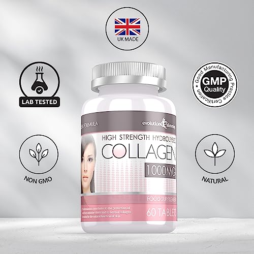 Hydrolysed Collagen High Strength 1,000mg for Hair, Skin & Nails, 60 Tablets, Evolution Slimming Evolution Slimming buy supplements canada