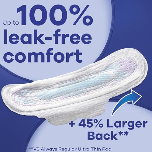 Always Ultra Thin Feminine Pads with Wings for Women, Size 4, Overnight Absorbency, Unscented Always buy supplements canada