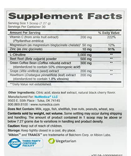 NuMedica NOVA (Nitric Oxide Vascular Assist) Complete - 7.69 oz (218.04 Grams) NuMedica buy supplements canada