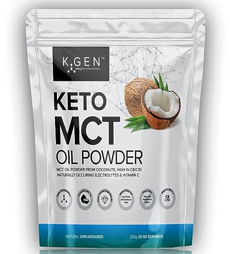 Keto MCT Oil Powder Pure Coconut MCT Keto Coffee Creamer | Premium Quality C8 Easily Absorbed & Digested K GEN ketogenic enhancement buy supplements canada