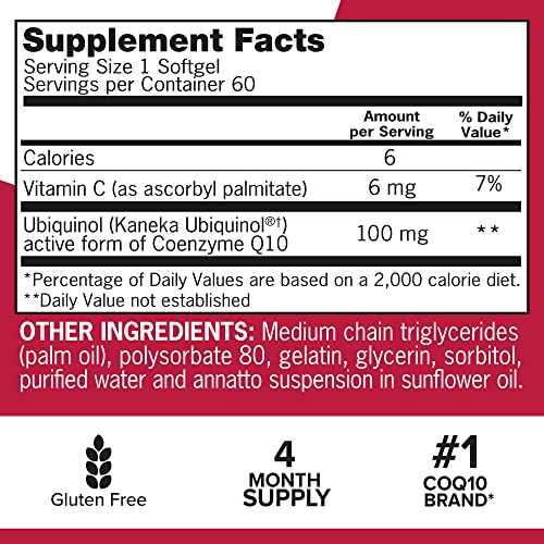 Qunol Ubiquinol CoQ10 100mg Softgels, Mega Ubiquinol 100mg - Superior Absorption Qunol buy supplements canada