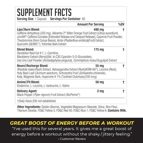 LIPORUSH NDS Nutrition XT - Super Concentrated Thermogenic with L-Carnitine & Teacrine LIPORUSH buy supplements canada