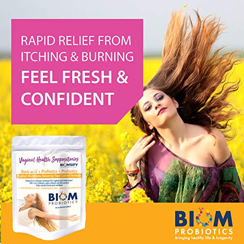 Biom Probiotics Prebiotics Boric acid Suppositories . Feminine Health Probiotic for Infections Biom Probiotics buy supplements canada