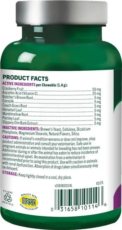Vet's Best Cat Urinary Supplement, Urinary Tract Support Chewable for Cats, Supports A Healthy Urinary Tract in Cats, 60 Chewable Tablets Vet's Best buy supplements canada