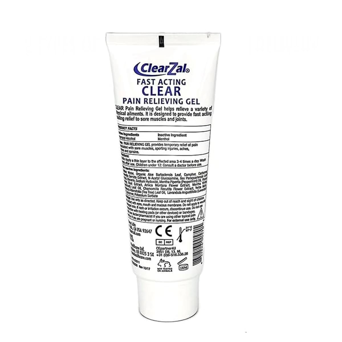 ClearZal Fast Acting Clear Pain Relieving Gel with Cooling Cryotherapy, Boswellia and Glucosamine for Sore Muscles and Joints, Soothing Cooling Gel 3.4 oz Clearzal buy supplements canada