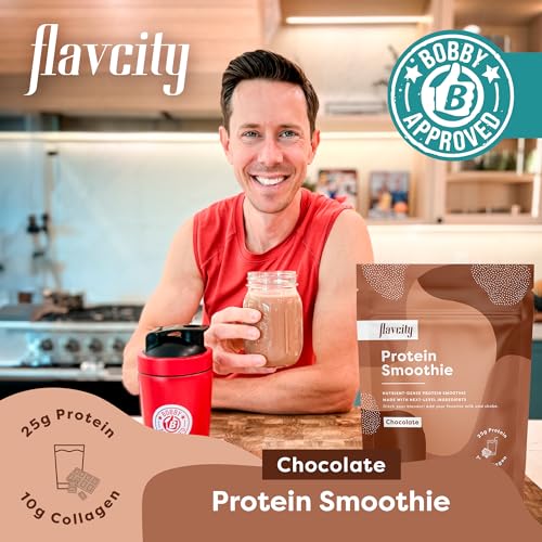 FlavCity Protein Powder Smoothie, Chocolate - 100% Grass-Fed Whey Protein Smoothie FlavCity buy supplements canada