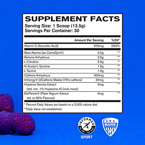 Bare Performance Nutrition, BPN Flight Pre Workout, Blue Raspberry, 30 Servings BARE PERFORMANCE NUTRITION buy supplements canada