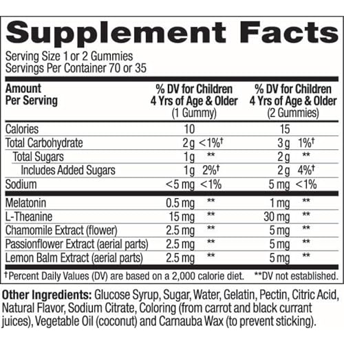 OLLY Kids Sleep Gummies, 0.5mg Melatonin, L Theanine, Chamomile, and Lemon Balm, Raspberry - 70 Count OLLY buy supplements canada